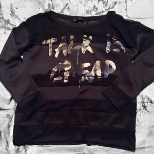 Rock & Republic black crew neck sweatshirt SzM